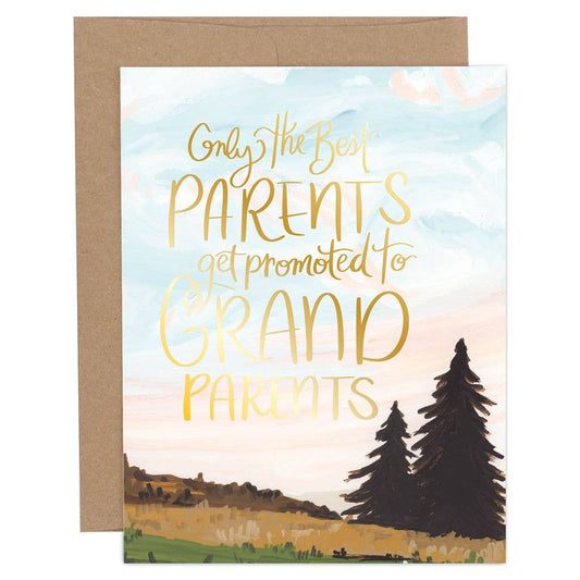 Promoted To Grandparents Baby Card
