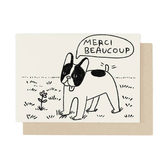 Merci Beaucoup Dog Card