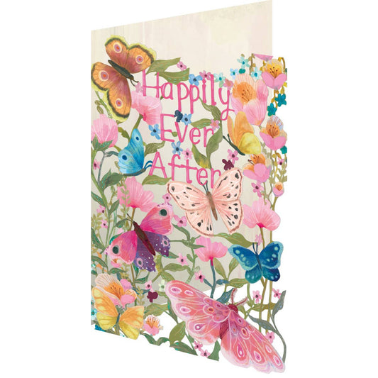 Butterfly Ball Wedding Lasercut Card