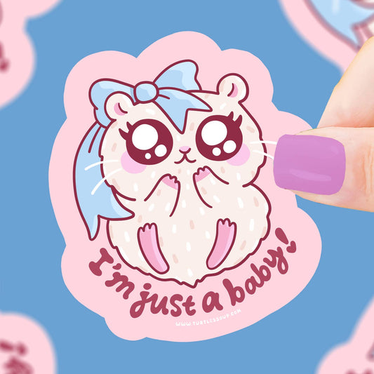 Im Just a Baby Hamster Sticker
