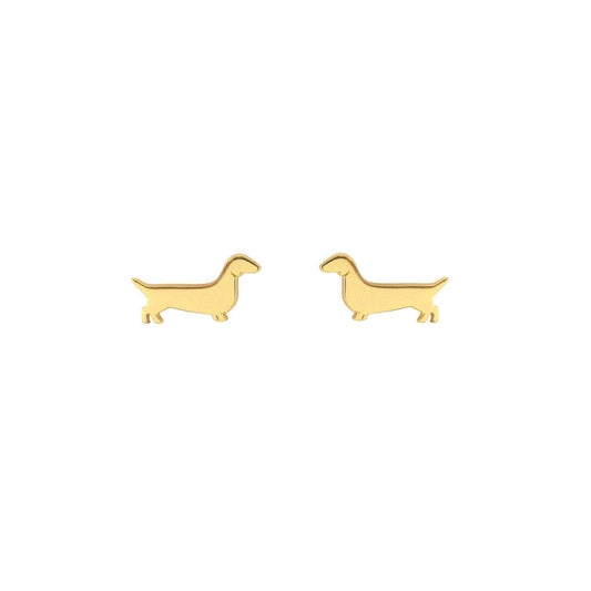Weiner Dog Stud Earrings