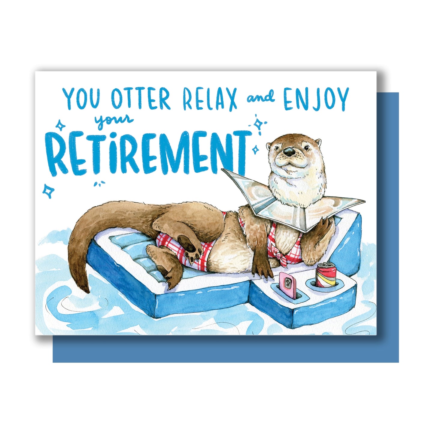 Enjoy Your Retirement Otter Relax Card