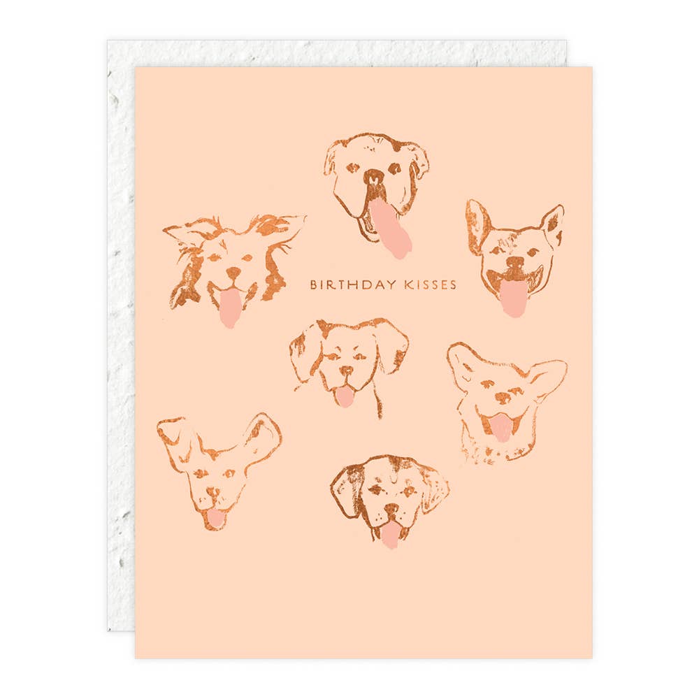 Dog Birthday Kisses Card