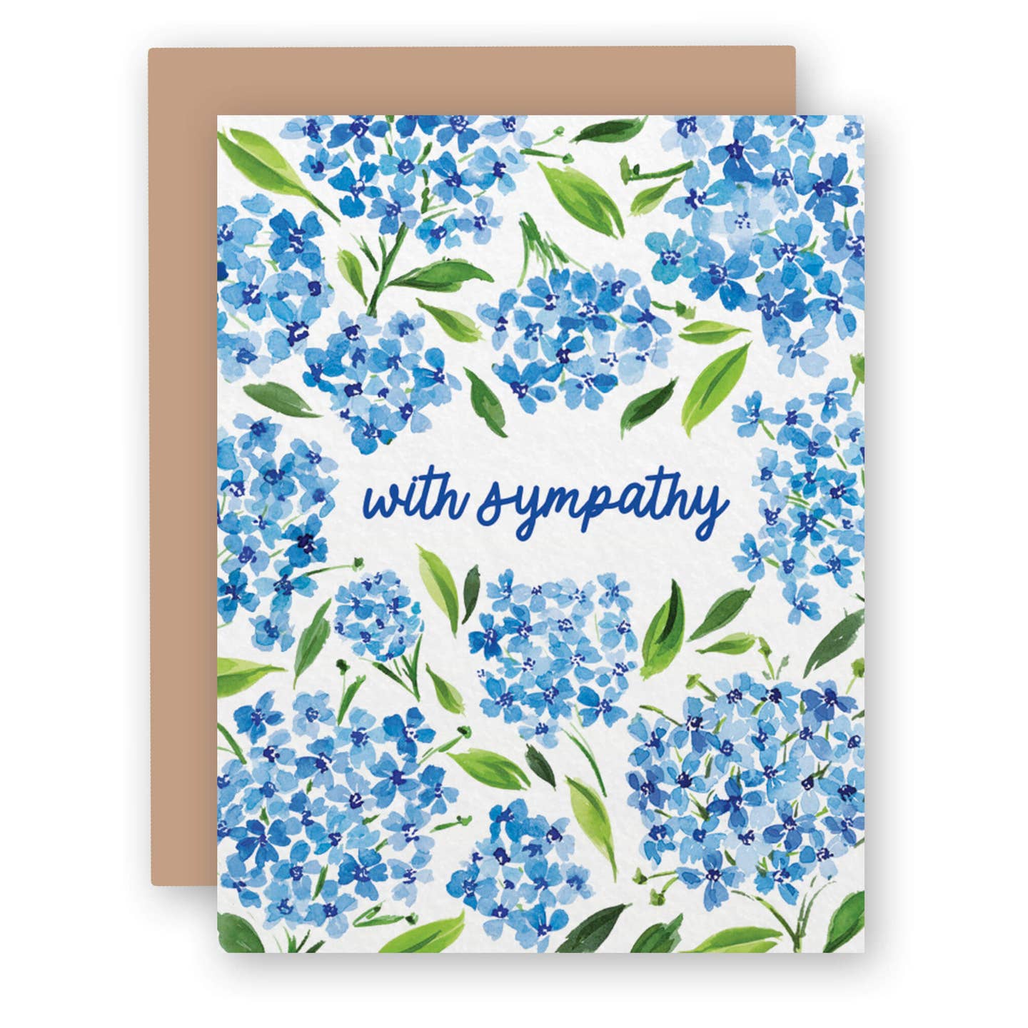 Sympathy Blue Flowers Card
