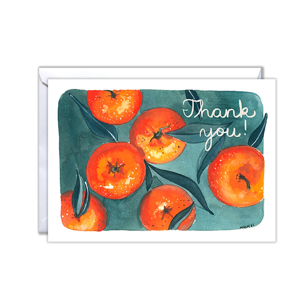 Thank You Tangerines Card