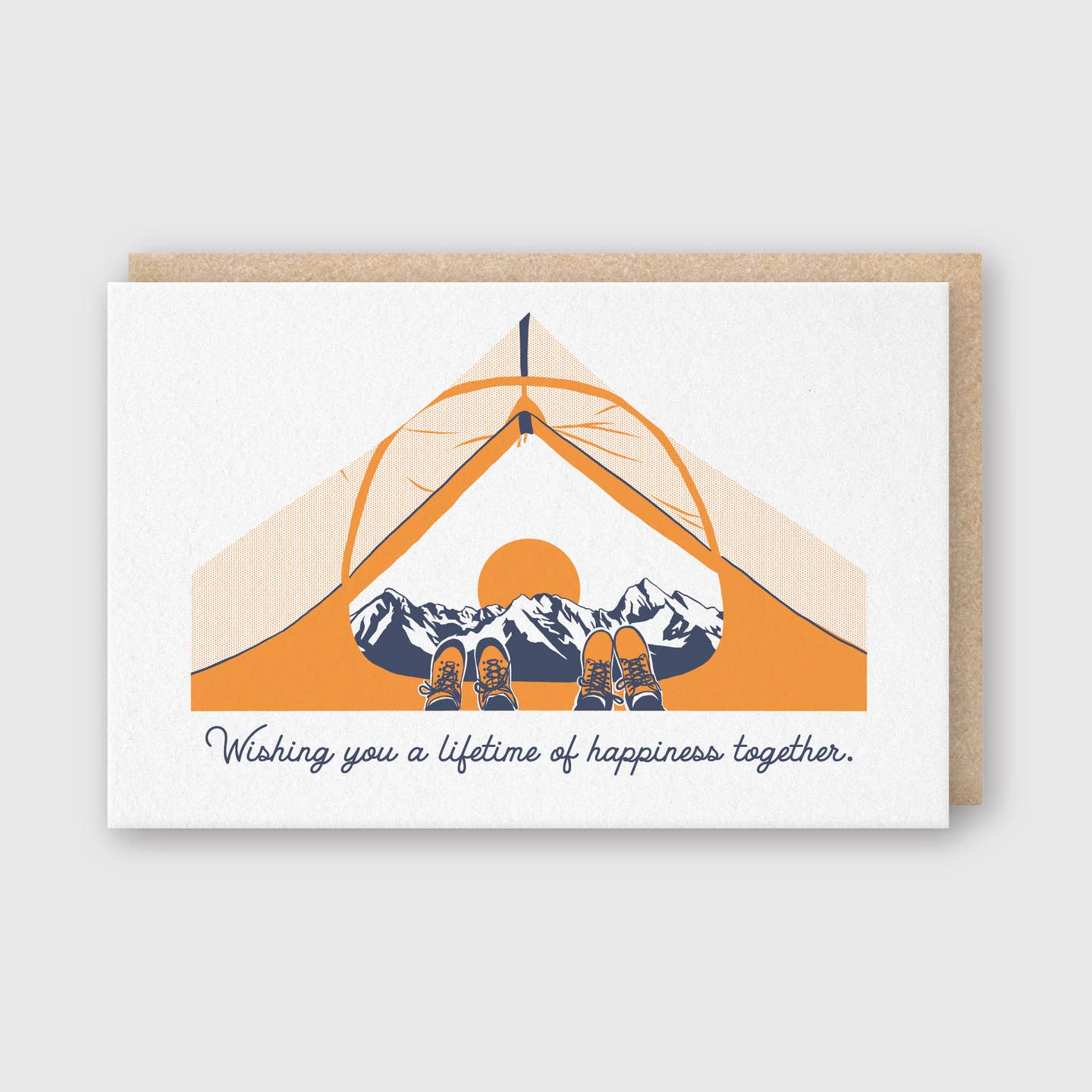 Tent Lifetime of Happiness Together Card