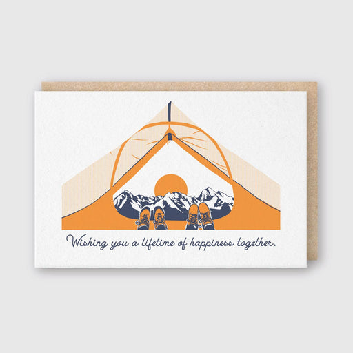 Tent Lifetime of Happiness Together Card