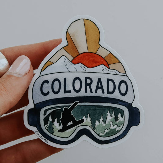 Colorado Goggles Hat Sticker