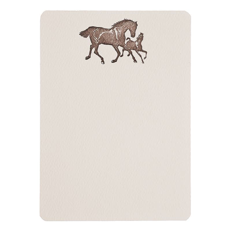 Horse & Foal Tails Boxed Notecards