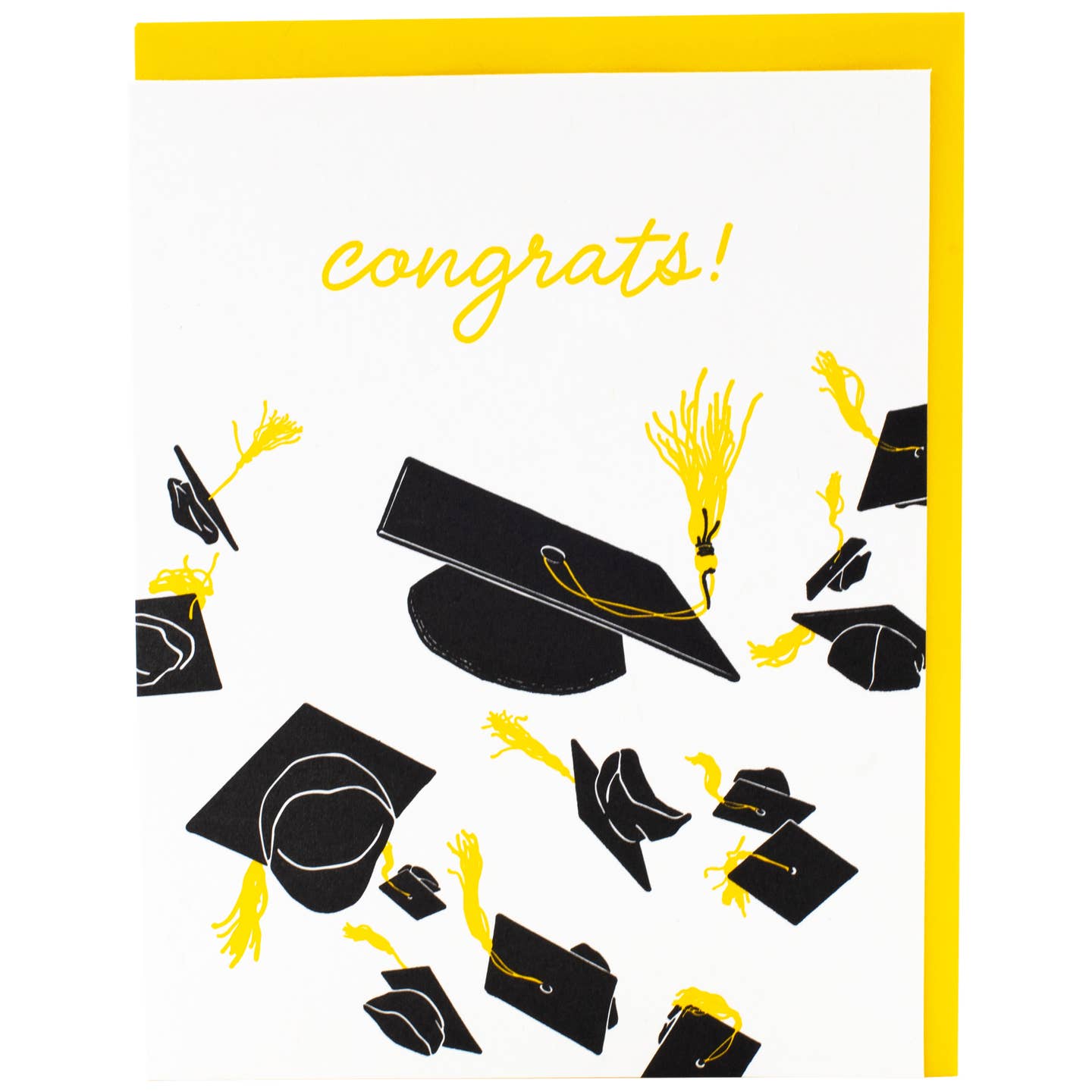 Cap Toss Graduation Congrats Card
