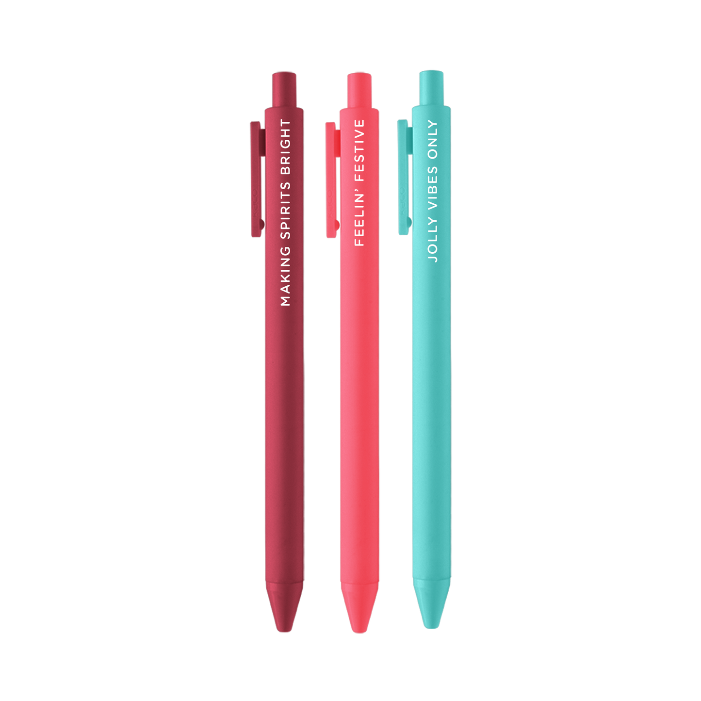 Making Spirits Bright Jotter Click Pen - 3 pack
