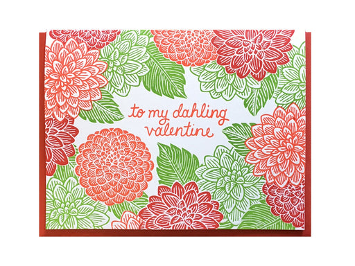 Dahlia Dahling Valentine Card