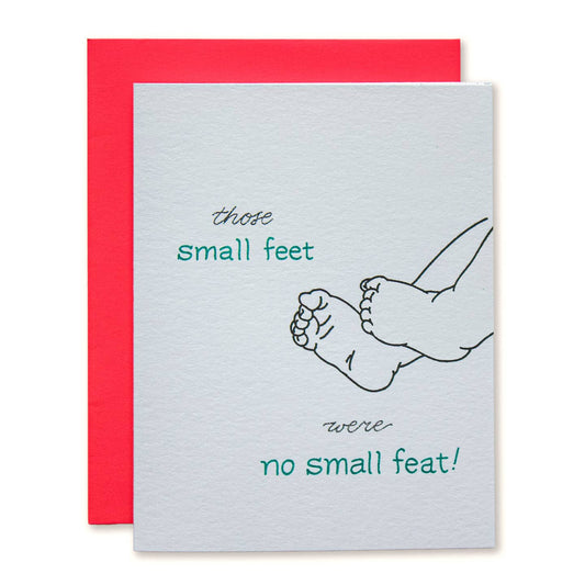 Small Feat Baby Feet Card