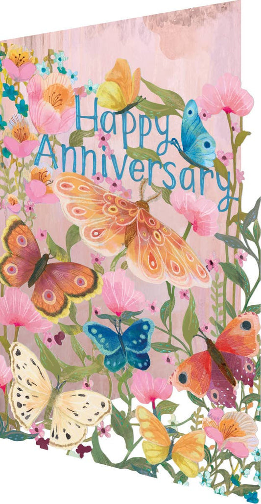 Butterfly Ball Anniversary Lasercut Card