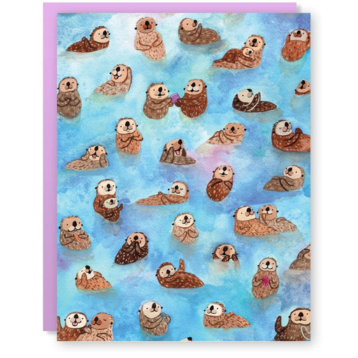 Otter Overload Blank Card