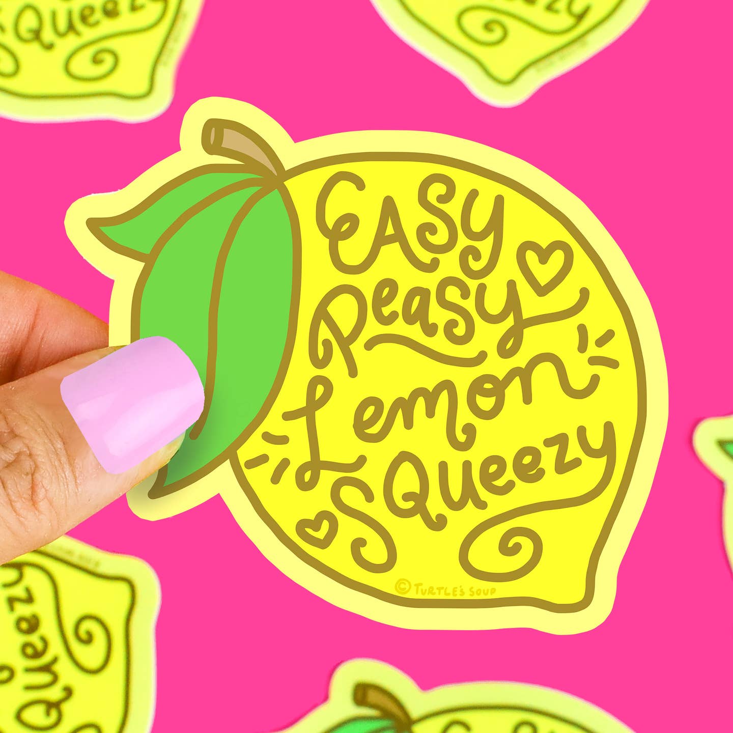 Easy Peasy Lemon Vinyl Sticker
