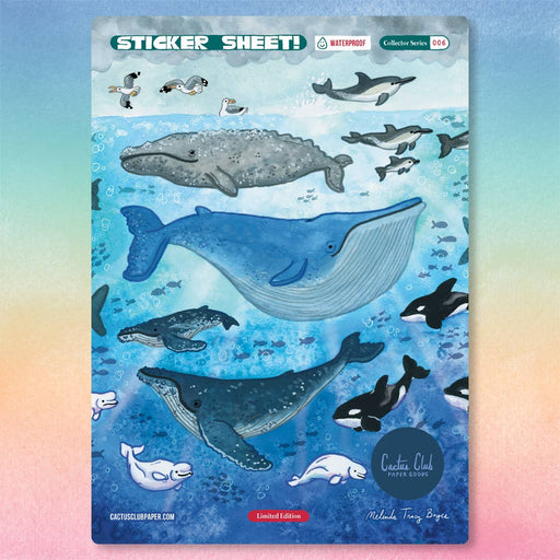 Whales Sticker Sheet