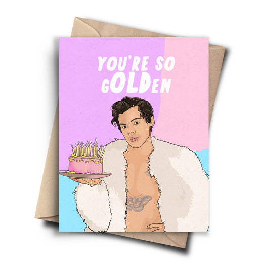 Youre So GOLDen Birthday Harry Styles Card