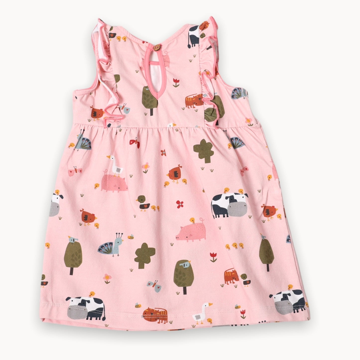 Farm Ruffle Baby Dress & Bloomer Set