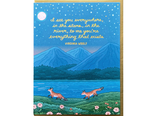 Virginia Woolf Quote See You Everywhere Card