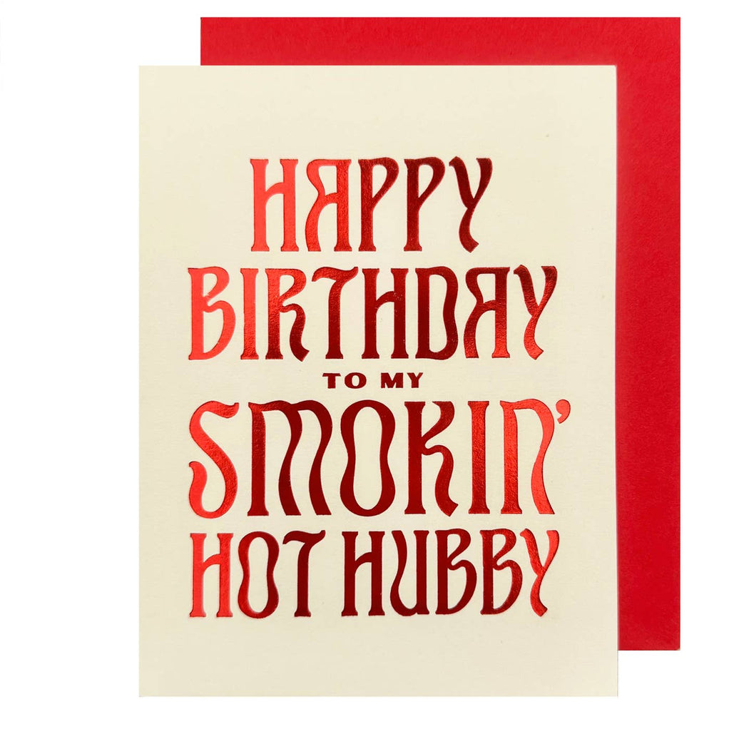 Smokin Hot Hubby Birthday Card