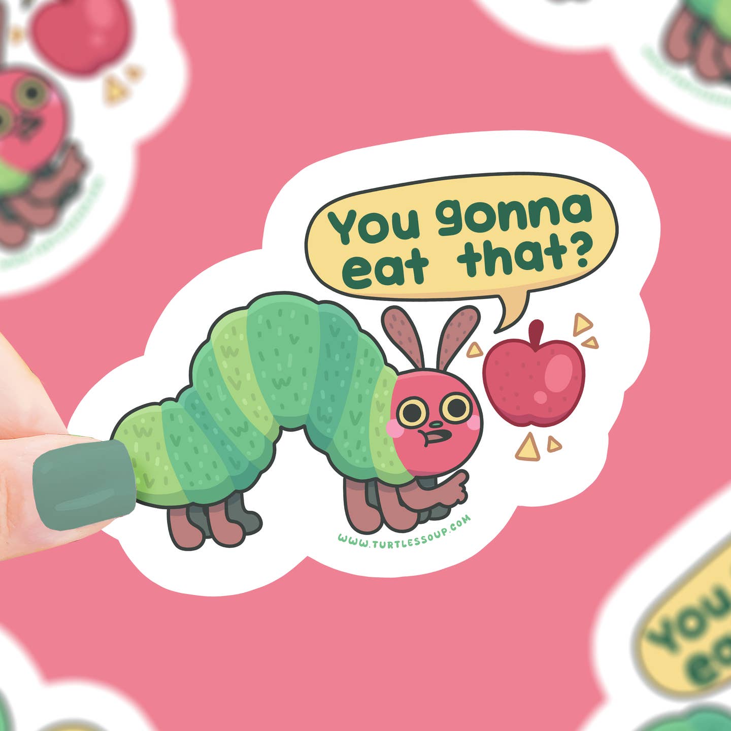 Caterpillar Gonna Eat That Sticker