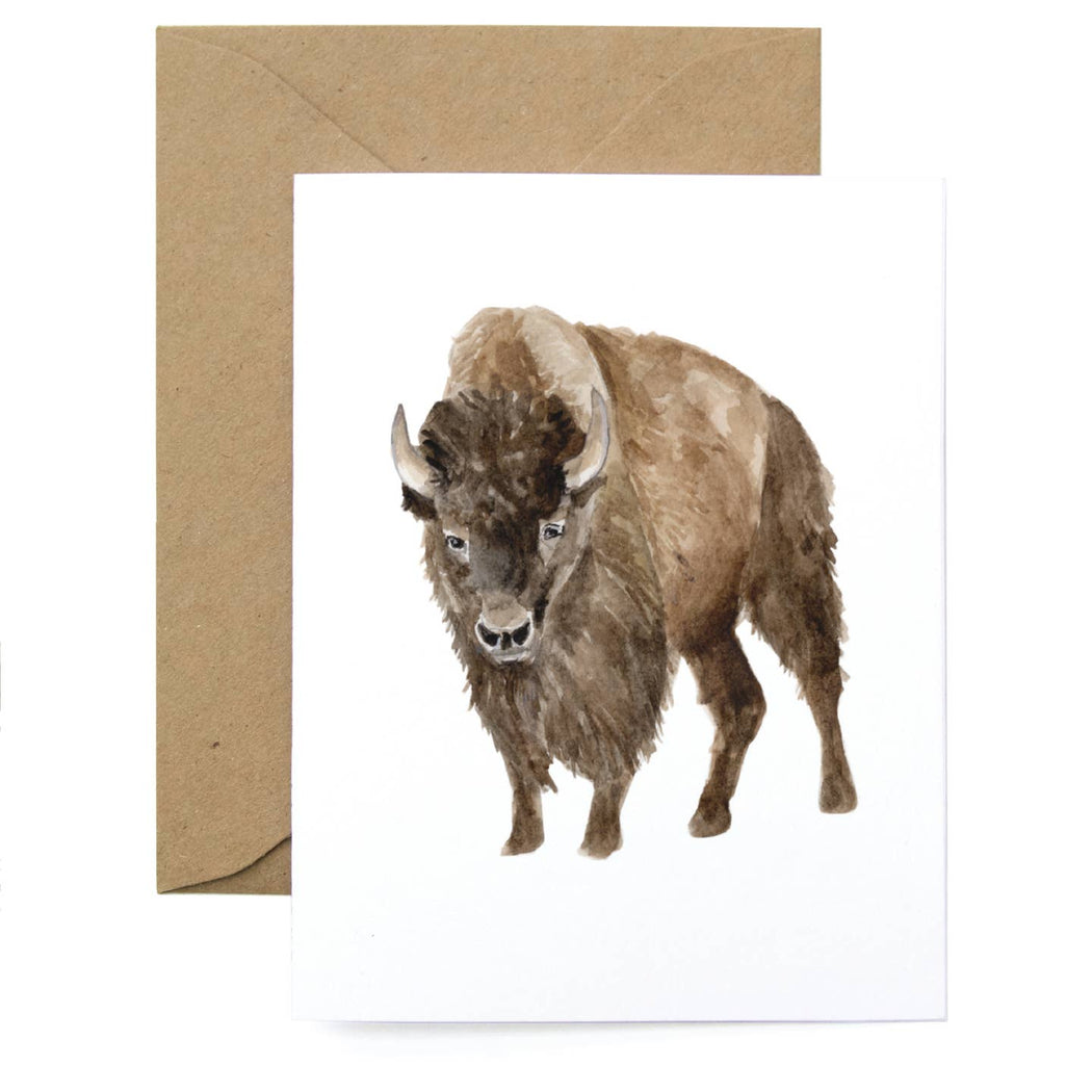 Buffalo Bison Blank Card