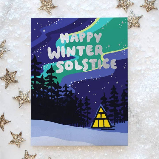 Aurora Borealis Solstice Card