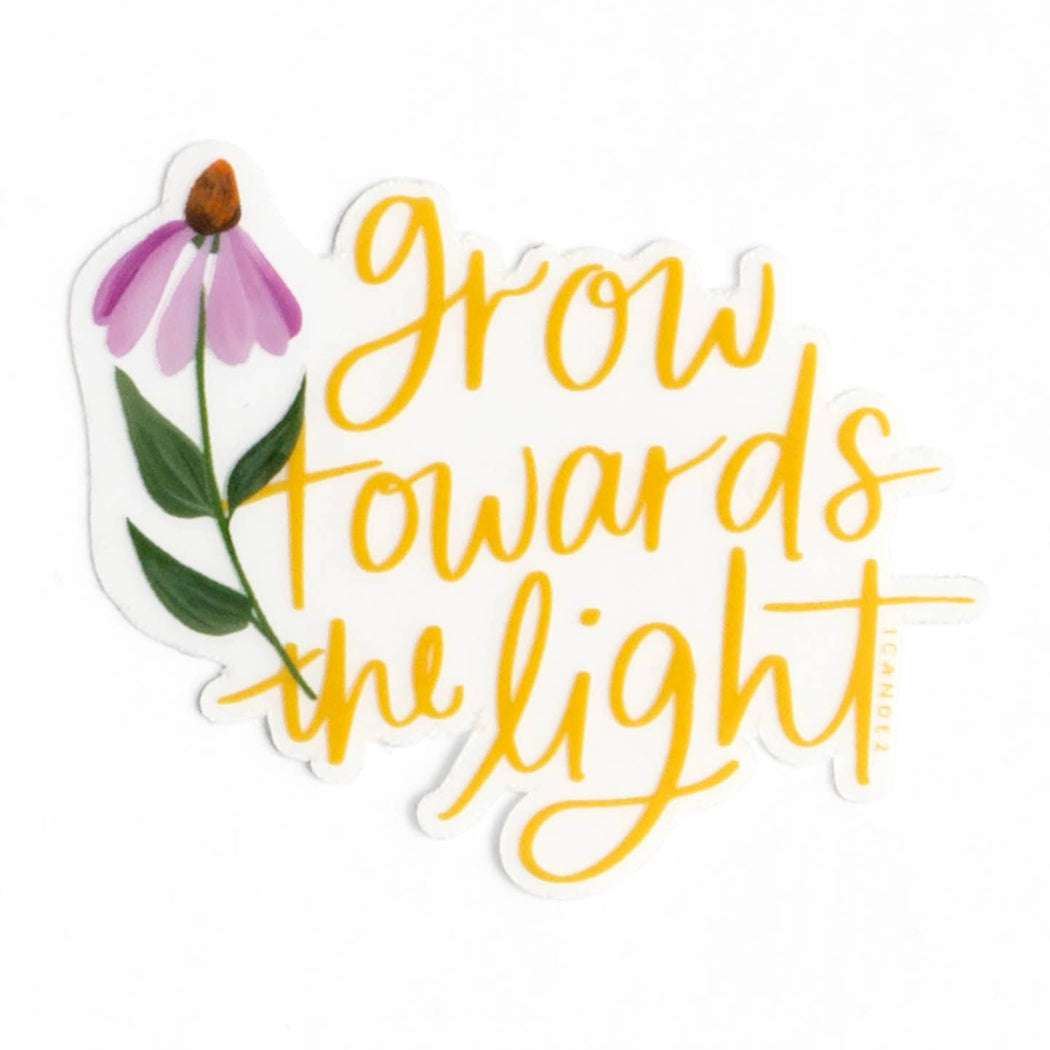 Grow Towards the Light Vinyl Sticker