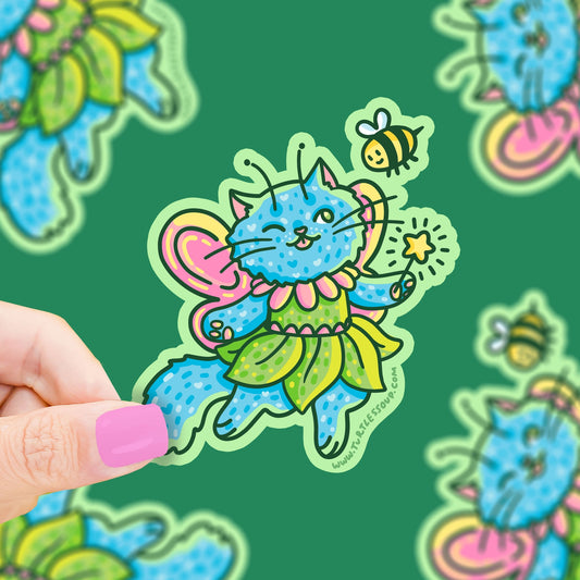 Fairy Kitty Vinyl Sticker