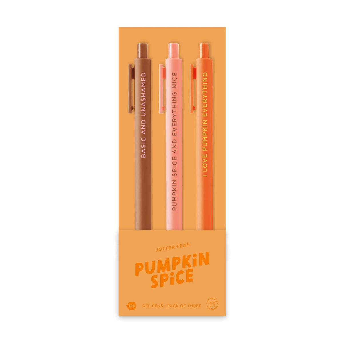 Pumpkin Spice Jotter Click Pen - 3 pack