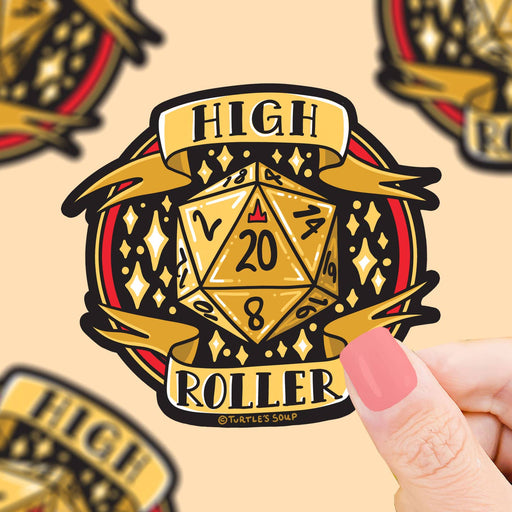 High Roller Dice Vinyl Sticker