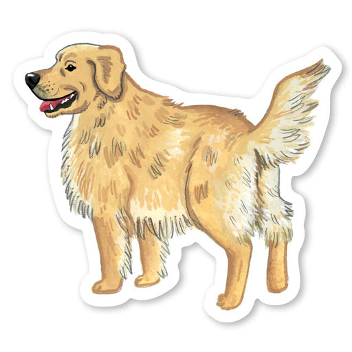 Golden Dog Vinyl Sticker