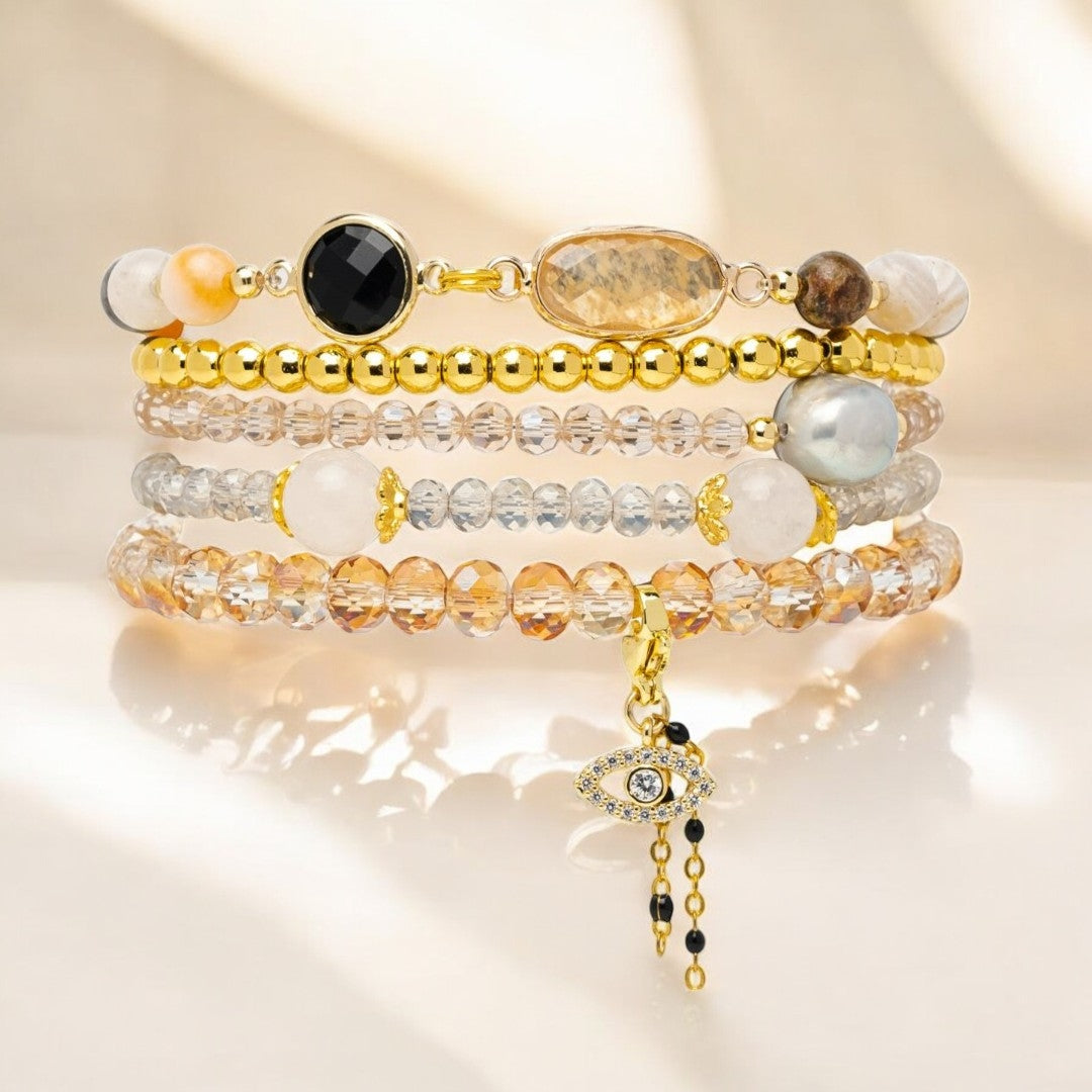 Dark Champagne Stretch Apple Watch Strap