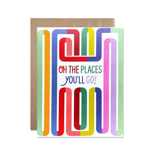 Oh the Places Youll Go Rainbow Grad Card
