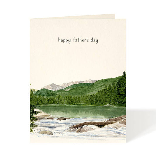 Mountain Stream Fathers Day Card