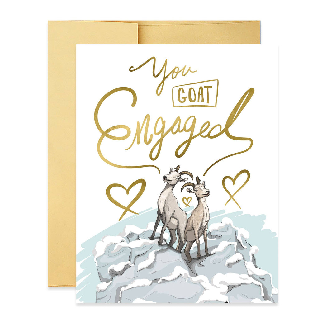 You Goat Engaged Card