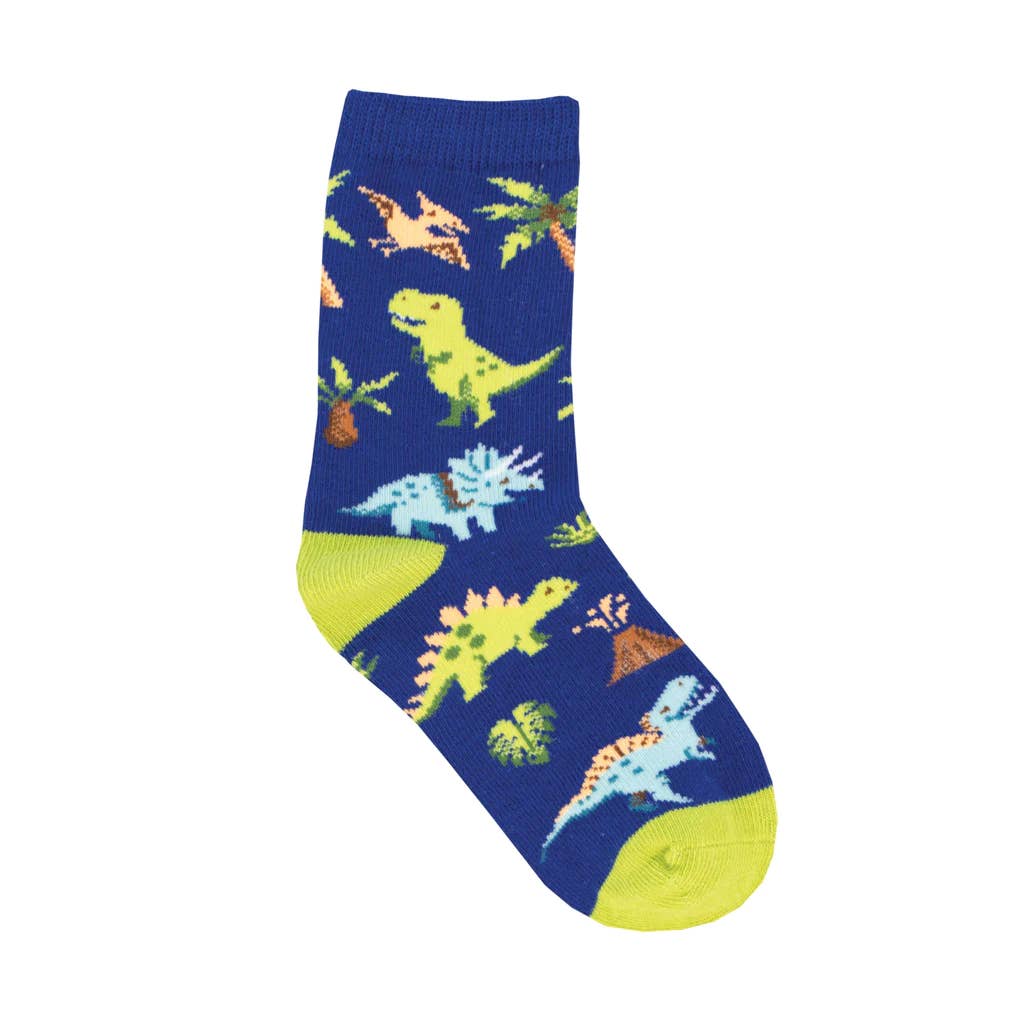 Nervous Rex Navy Toddler Socks