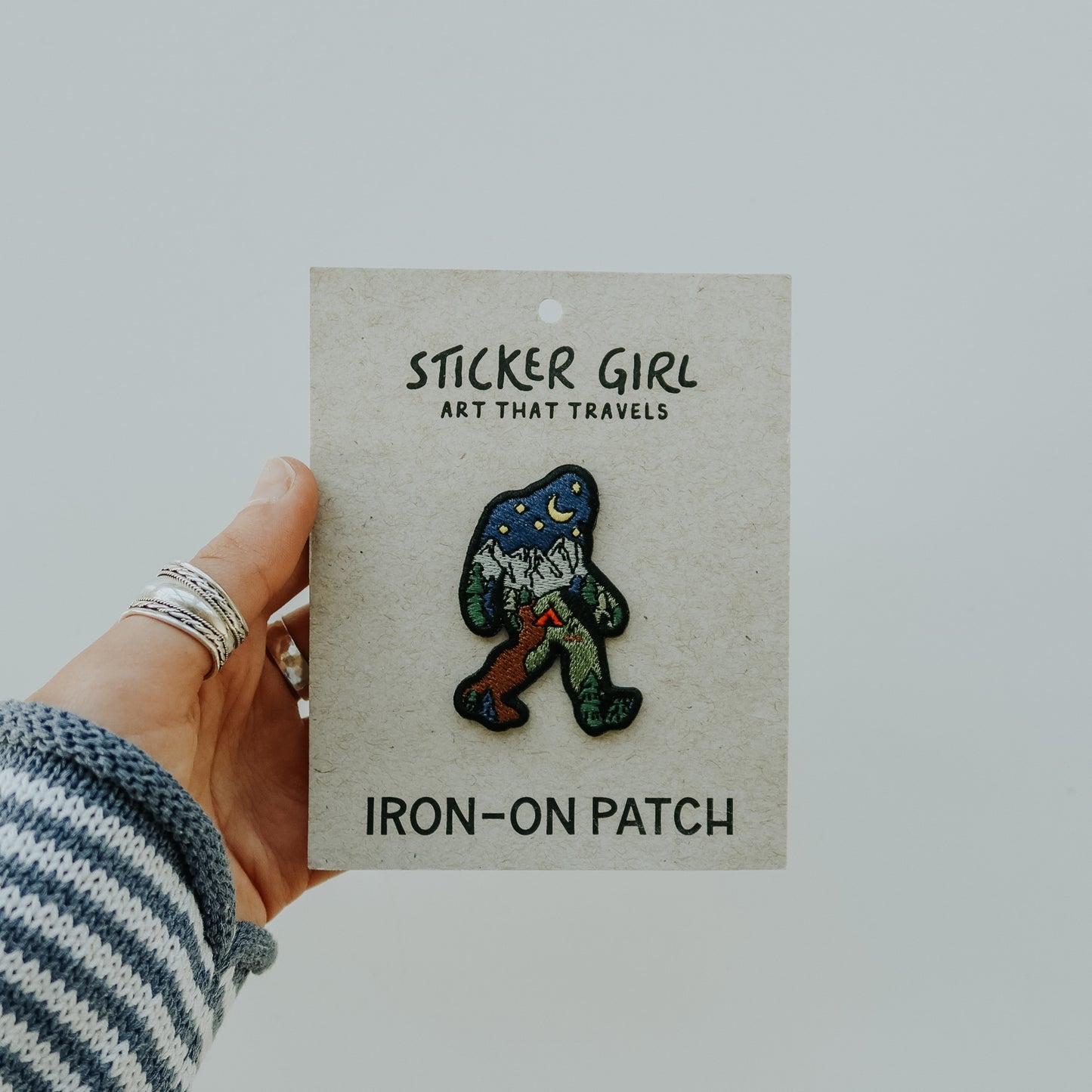 Night Sasquatch Embroidered Patch