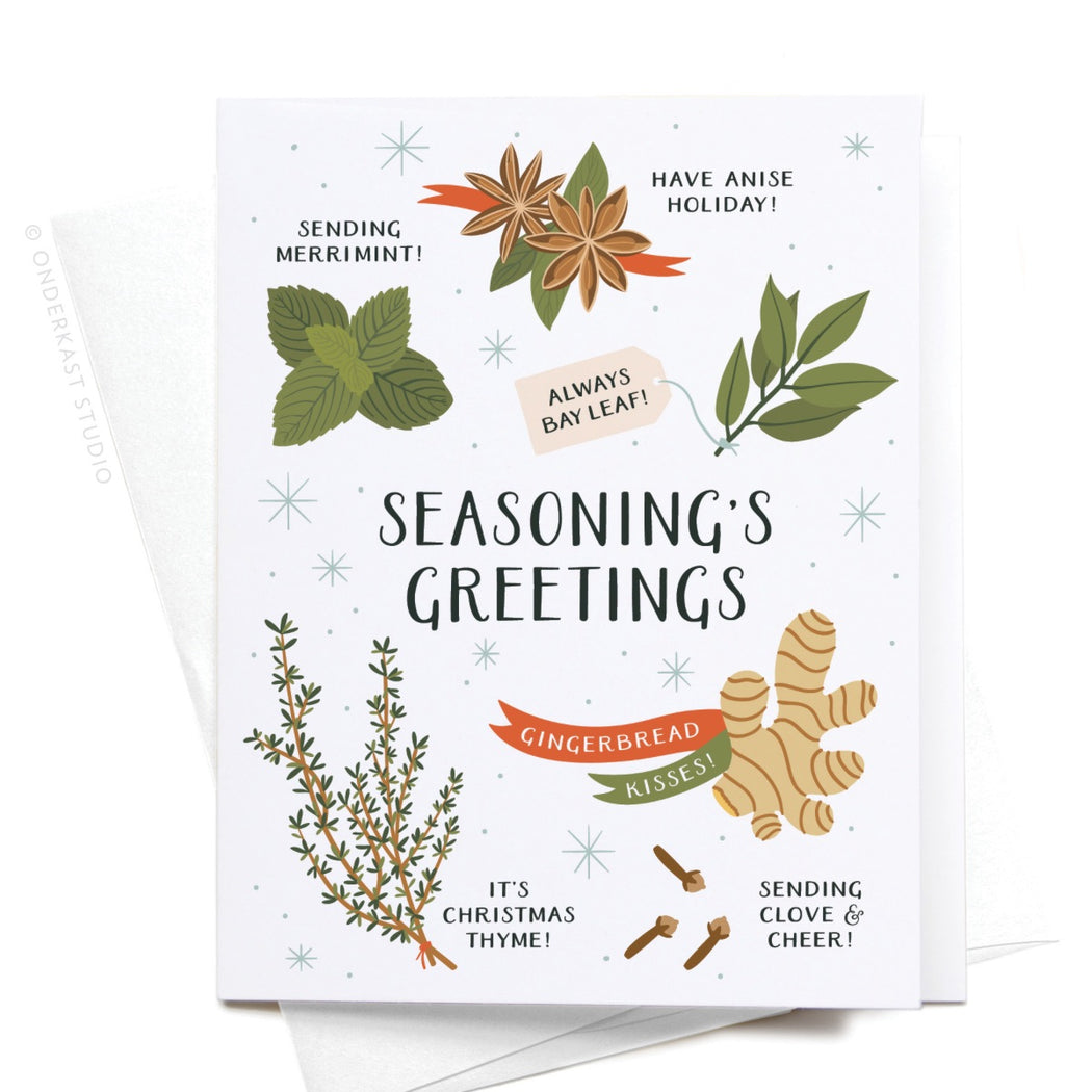 Seasonings Greetings Spices Card