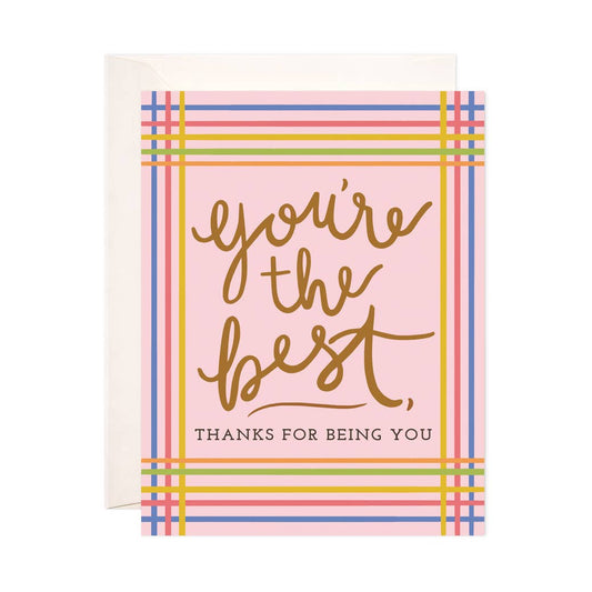 Youre the Best Stripes Card
