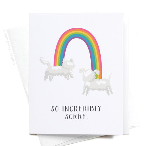 So Incredibly Sorry Pet Loss Rainbow Card