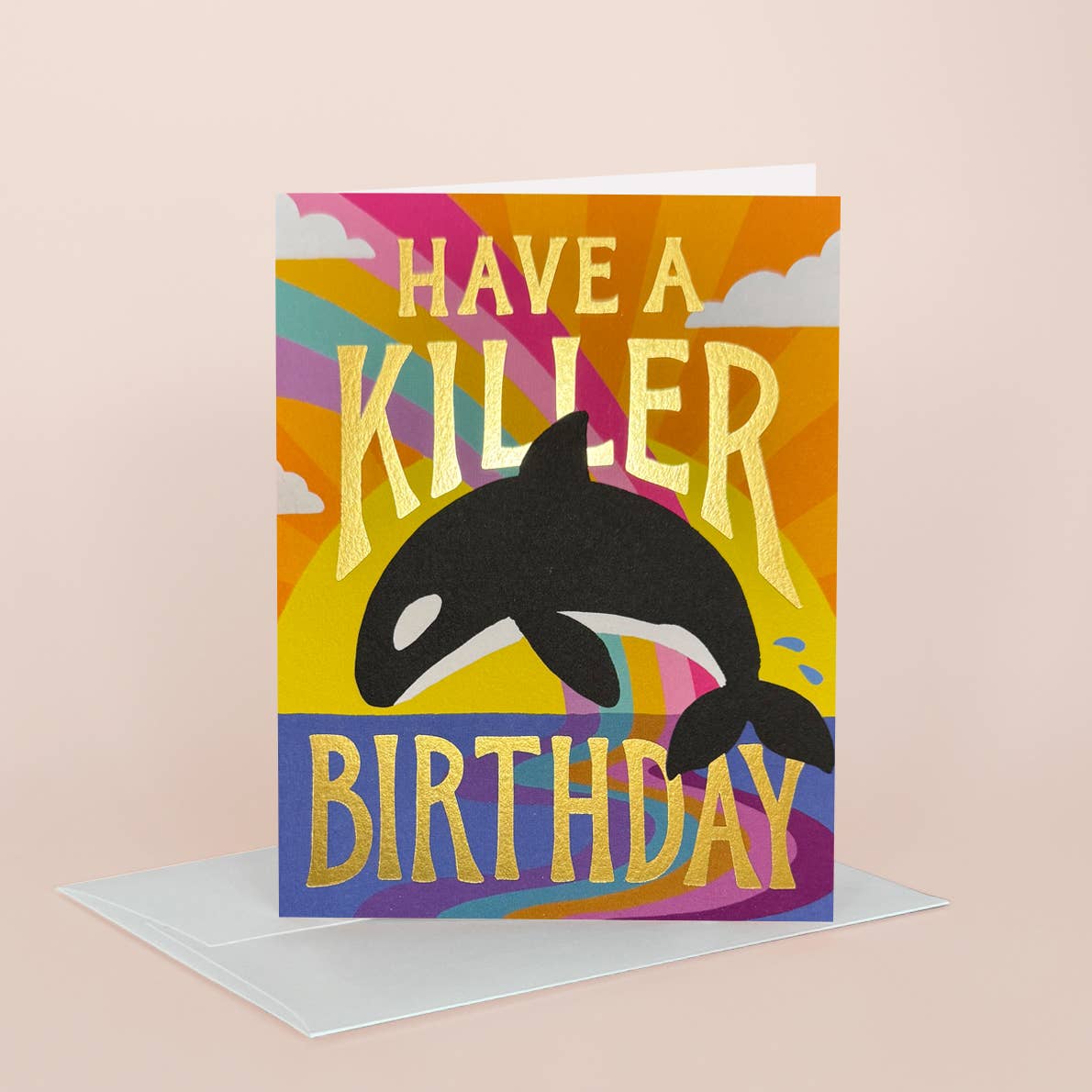 Killer Whale Birthday Card