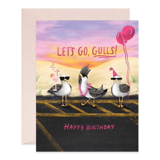 Lets Go Gulls Birthday Card