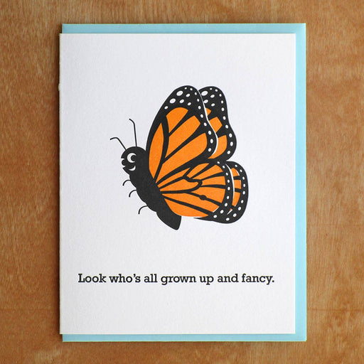 Look Whos Grown Up Fancy Butterfly Birthday Card