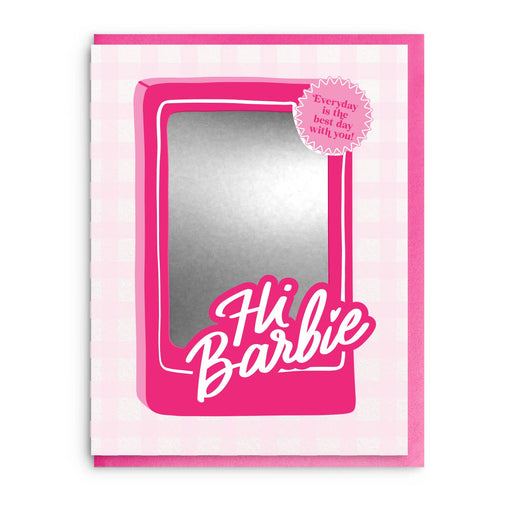 Hi Barbie Best Day Foil Card