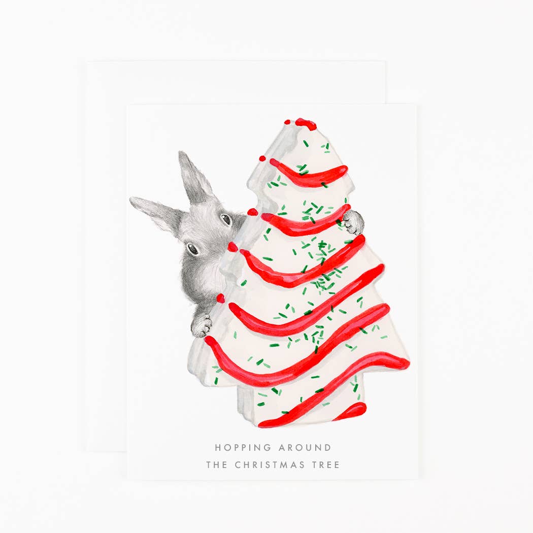 Hopping Around the Christmas Tree Card Set