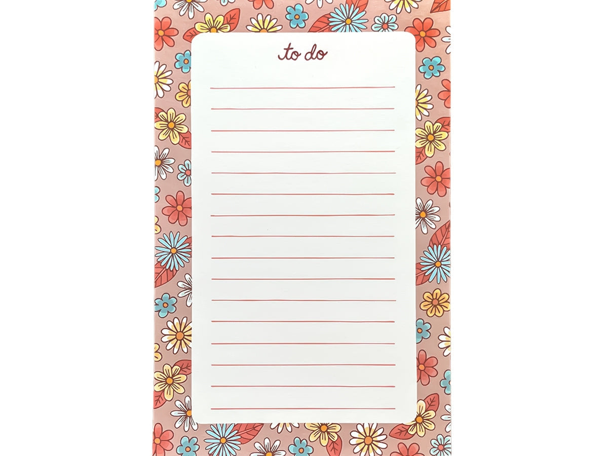 Flower To Do Notepad