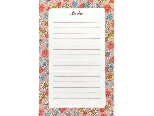 Flower To Do Notepad