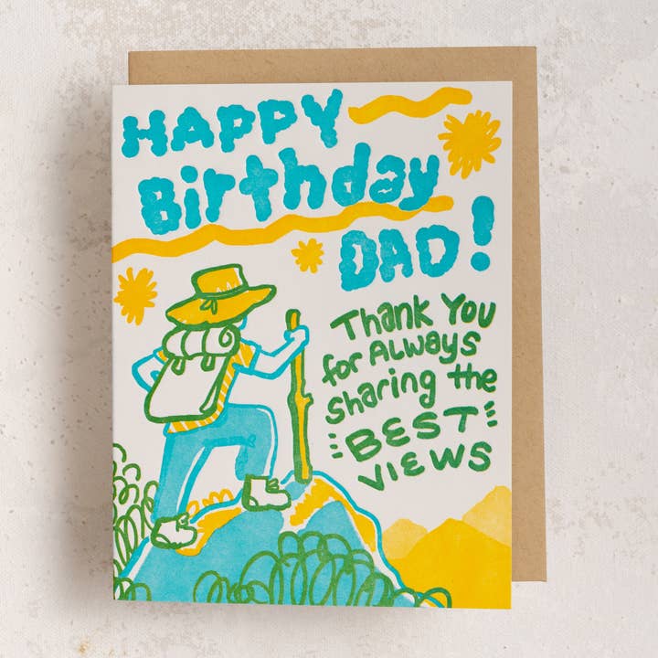 Best Views Birthday Dad Card